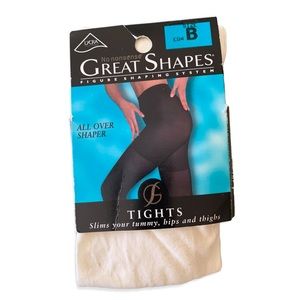 Great shapes no nonsense size B EQ4 slimming tights ivory color